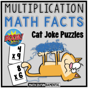 Boom Cards Multiplication Cat Jokes Thumbs .001 300x300