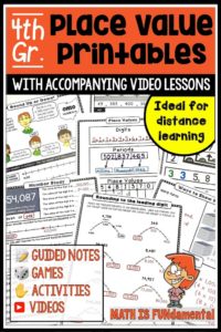 https://www.teacherspayteachers.com/Product/Place-Value-Printables-with-Video-Lessons-Ideal-for-Distance-Learning-5750452