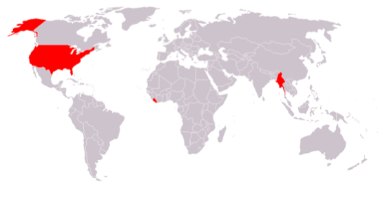 countries that use customary measurement