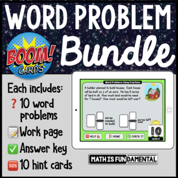 scaffolded word problem bundle