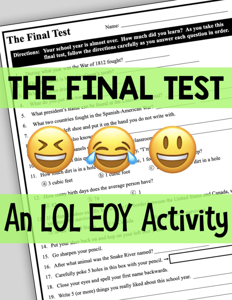 The final test