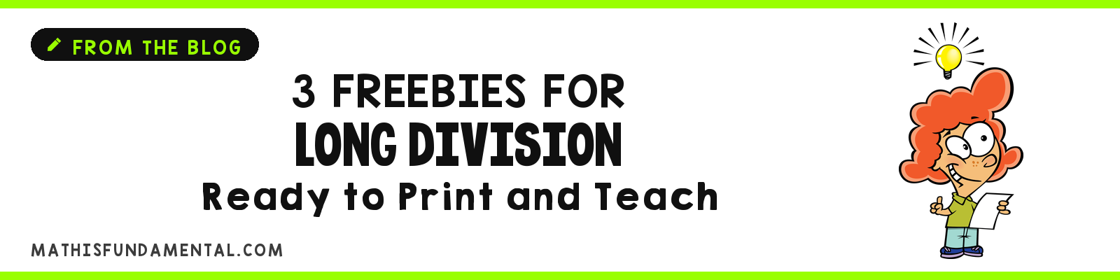 Made It Monday – January (3 Long Division freebies!)